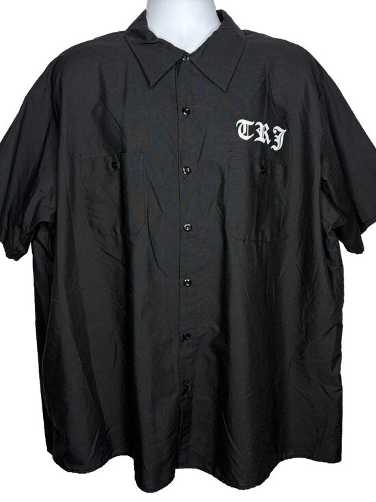 Port Authority Other - Rock Junction Bar Black Work Shirt Size 3XL Greenwich Rhode Island Music Club